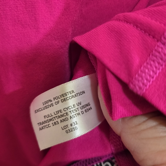 Coolibar Pink Short Sleeve Rashguard Swim Outdoor Medium UPF 50+ Sun Protection - Picture 4 of 5